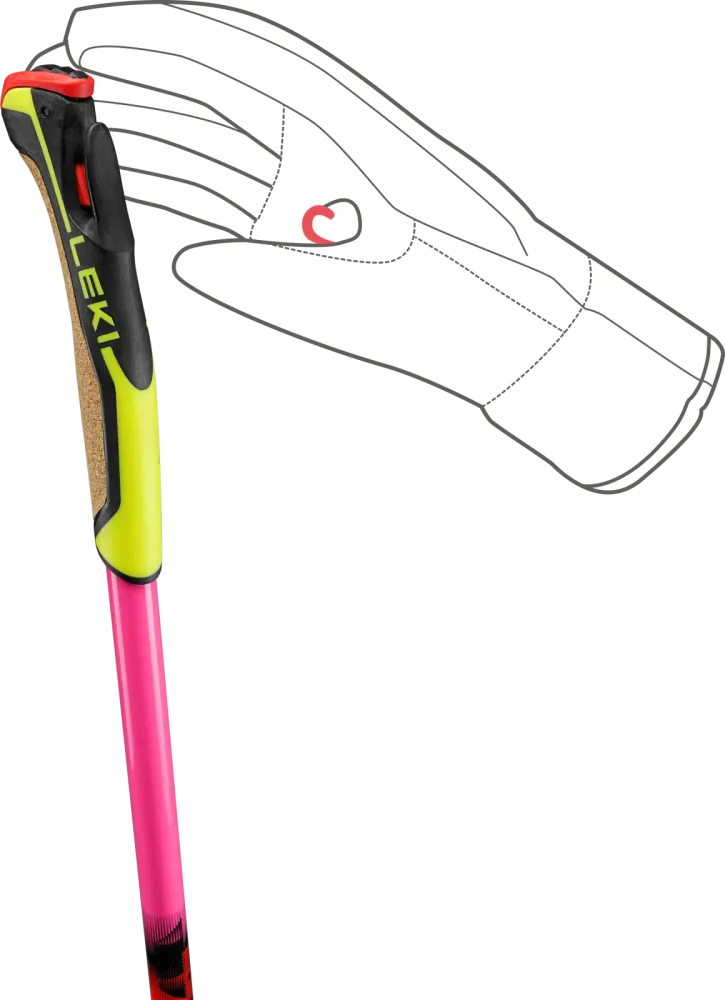 Leki Langlaufstock HRC Max TR Neonpink /26/27