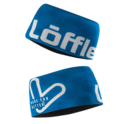 Löffler Stirnband Wide blau