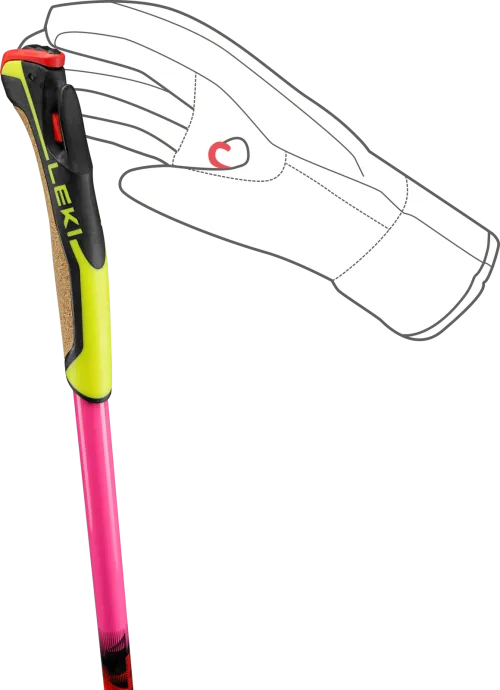 Leki Langlaufstock HRC Max TR Neonpink /26/27