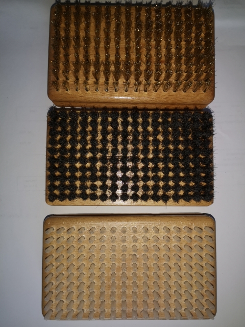 Bürsten Set-Nylon/Roßhaar/Messing