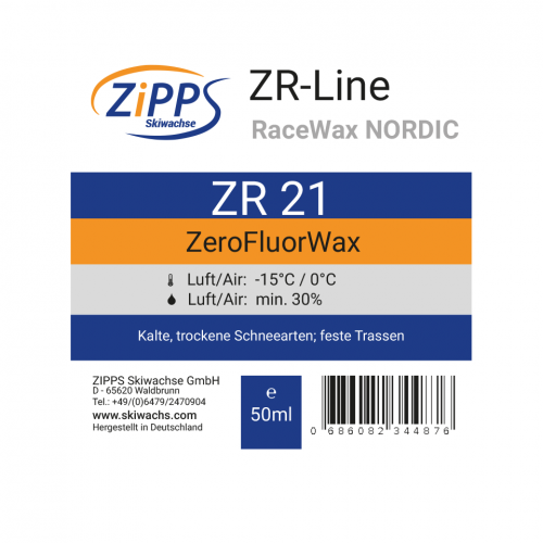 Zipps Langlaufskiwachs ZR 21 ZeroFluor